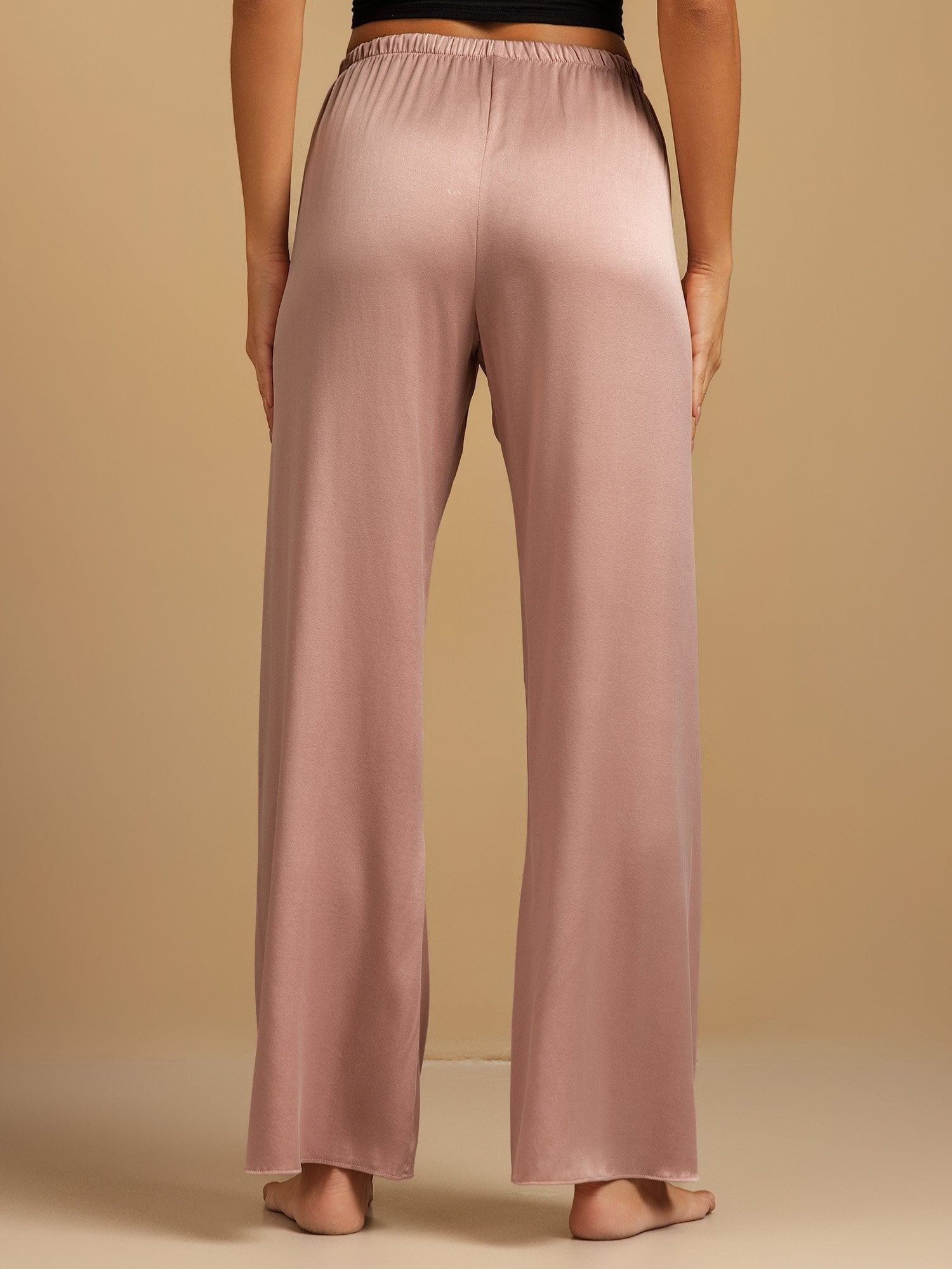 Clare | Wide-Leg Silk Trousers