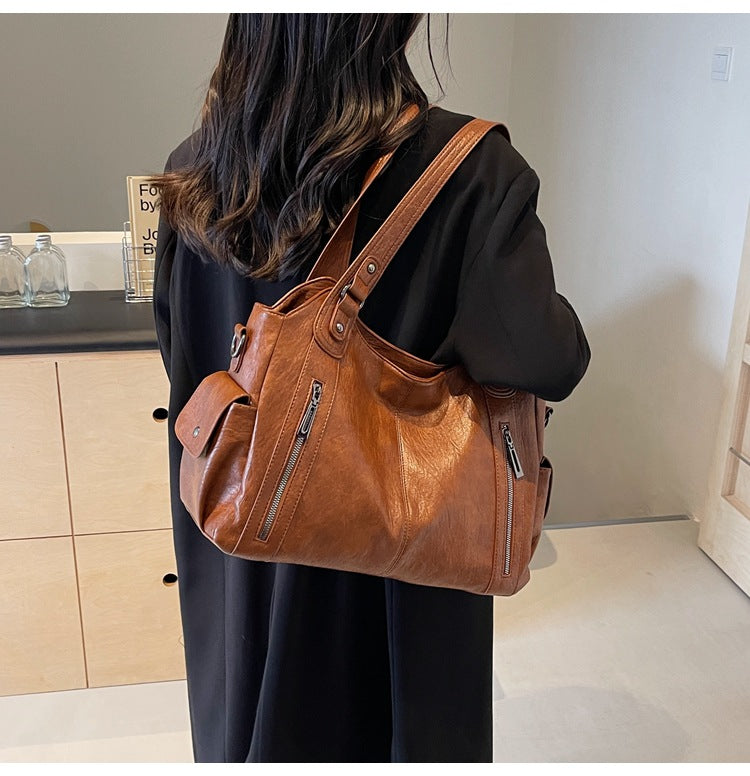 Rae | Classic Leather Handbag