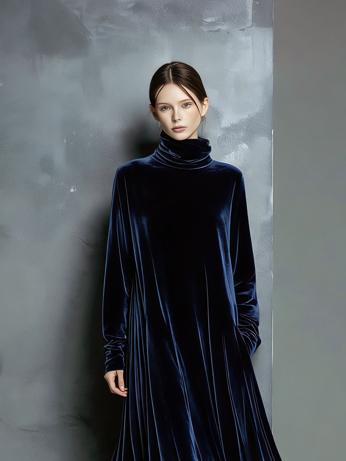 Jenny | Elegant Navy Blue Velvet