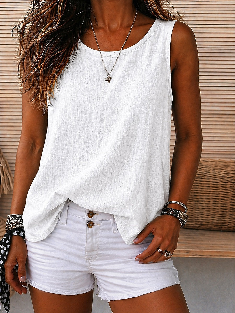Evie | Round Neck Sleeveless