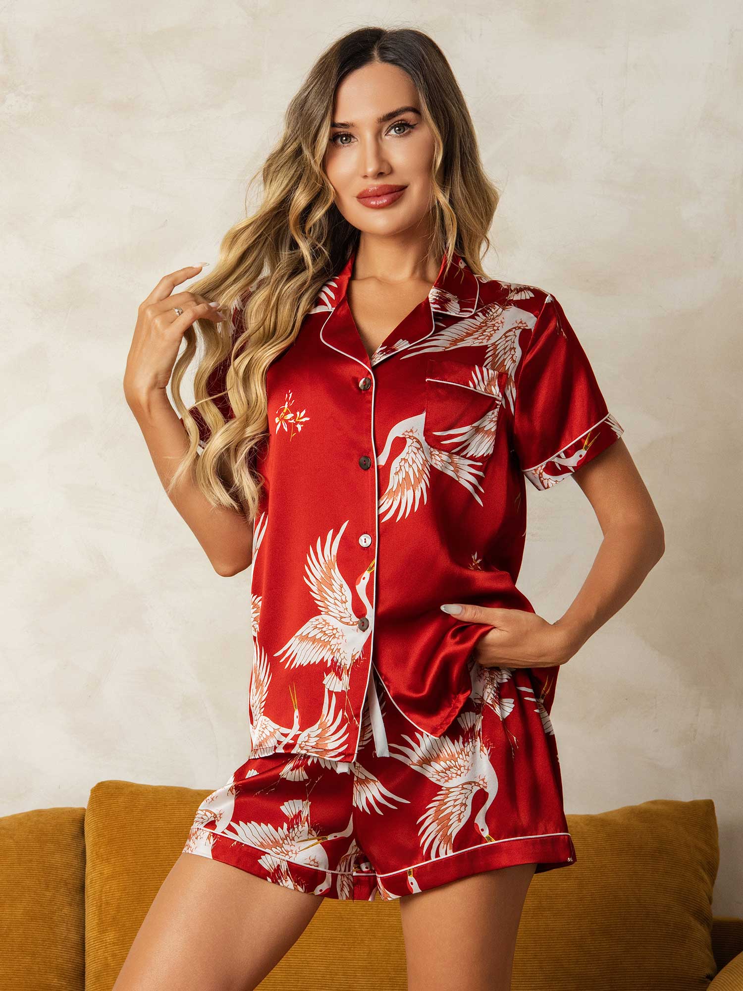 Heather | Two-Tone Pyjama Set