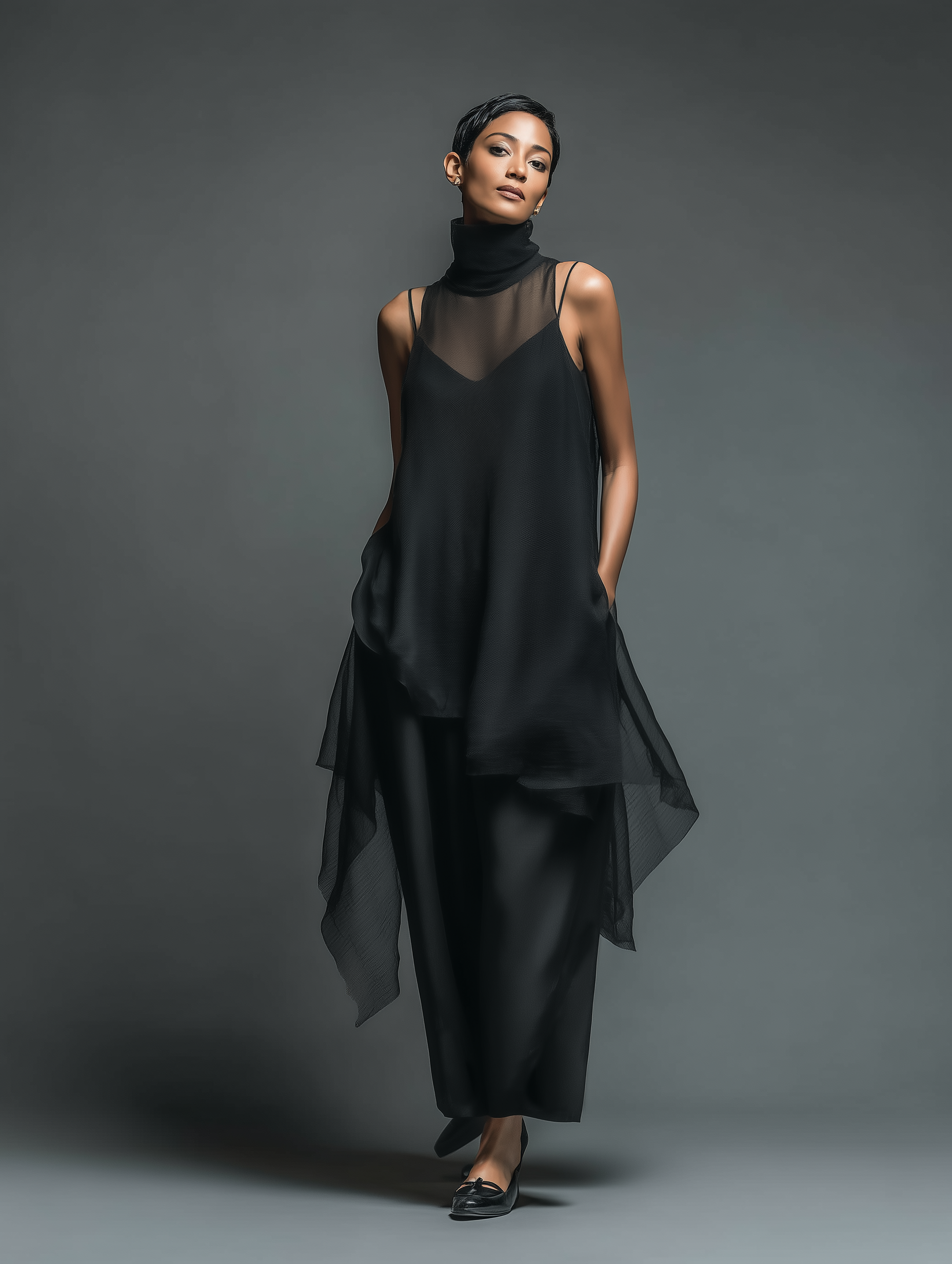 Elsie | Imitation Acetate Slip Dress
