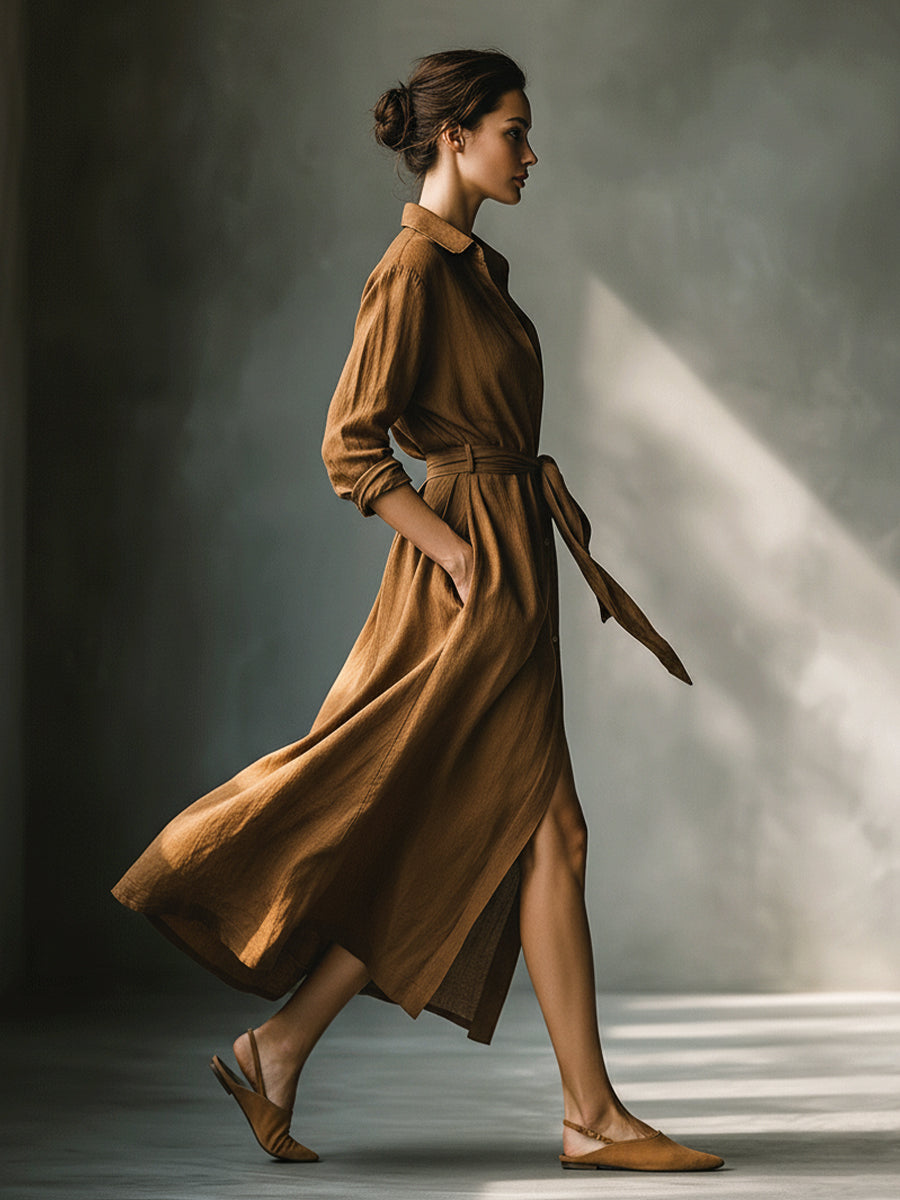 Willow | Vintage Brown Blend Shirt