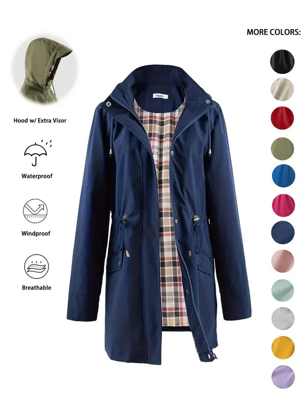 Qing | Drawstring Hooded Trench