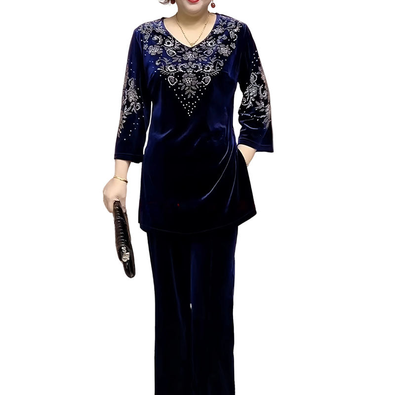 Elvire | Elegant two-piece velvet set