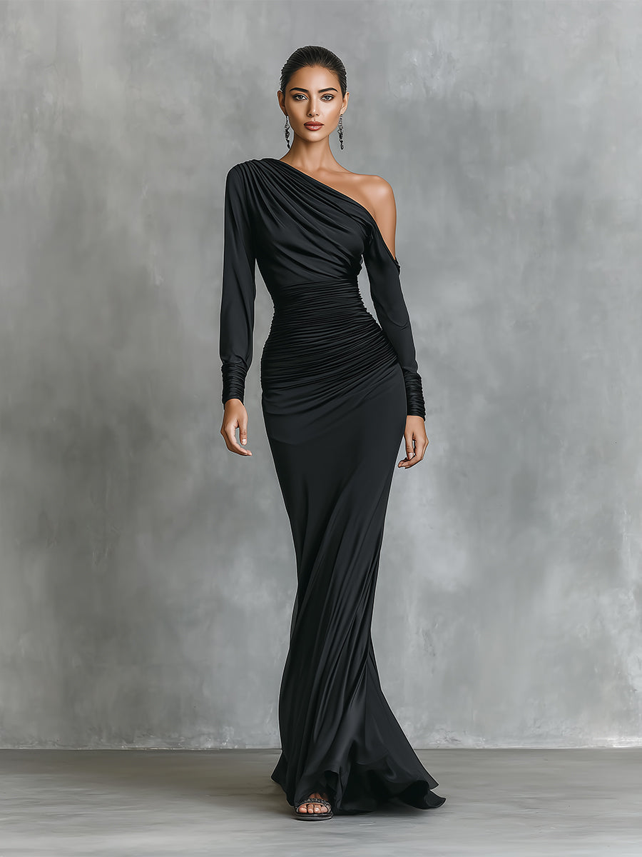Sienna | Black Elegant Satin One