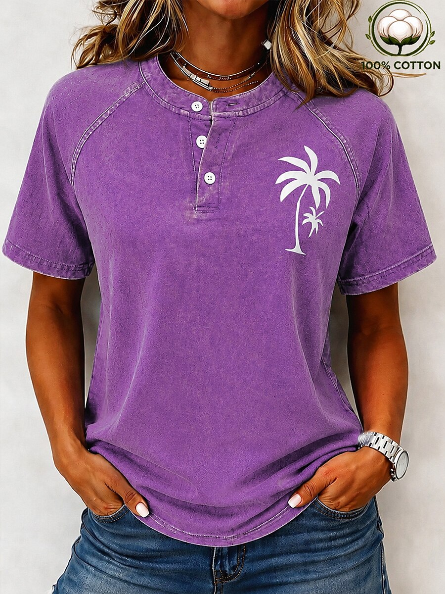 Andi | Washed Henley Tee