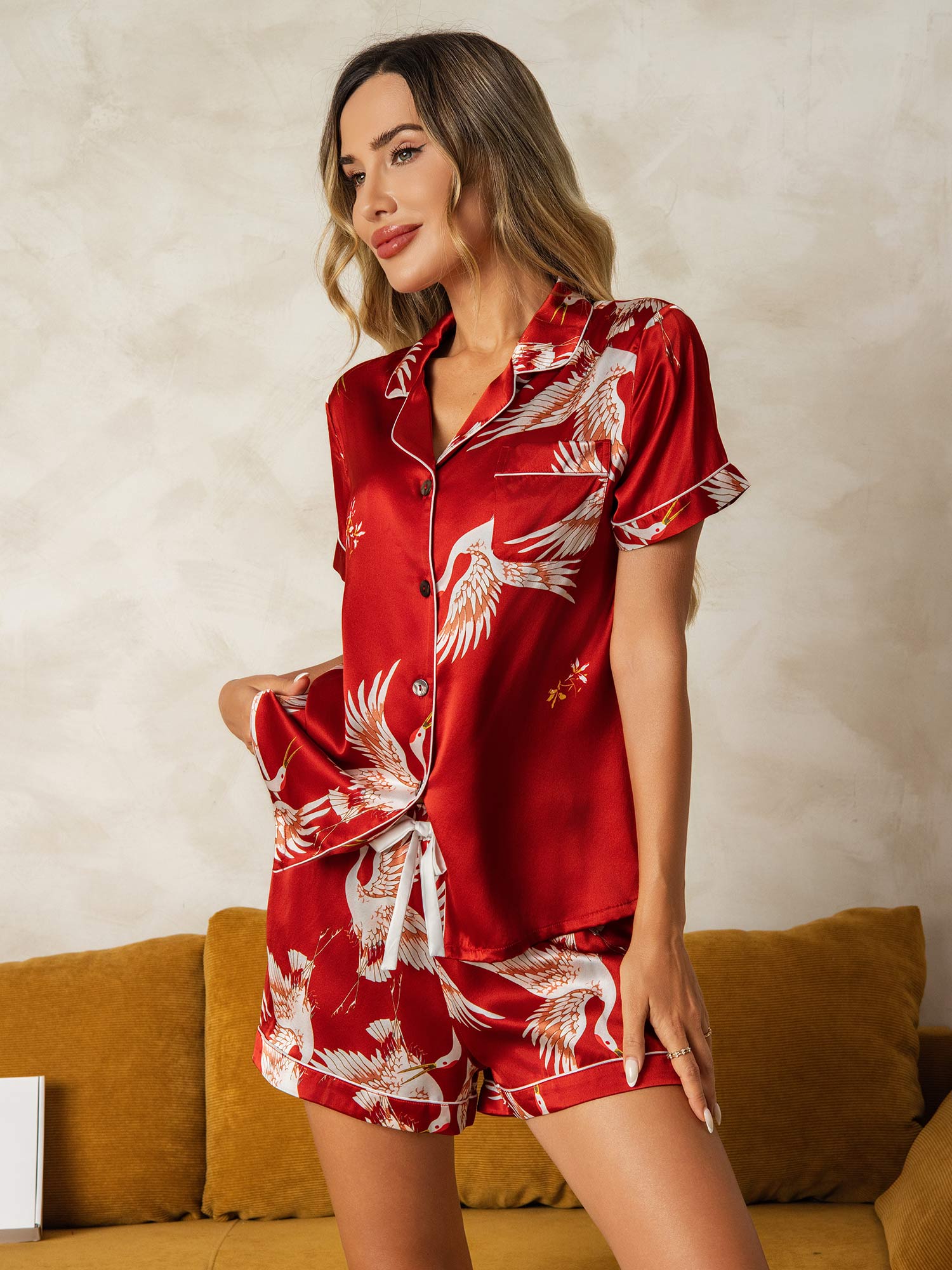 Heather | Two-Tone Pyjama Set