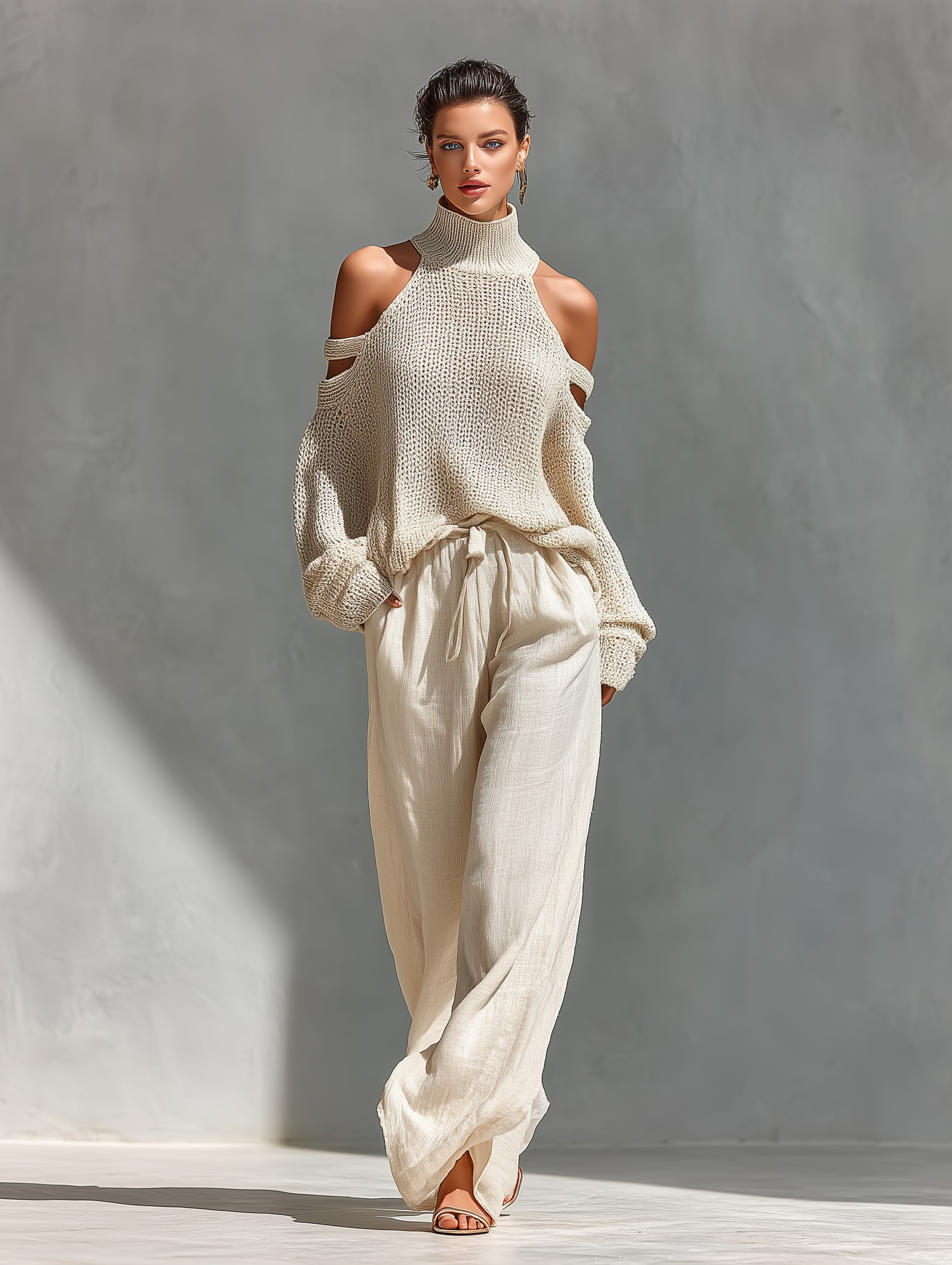Sophie | Beige Knit Set