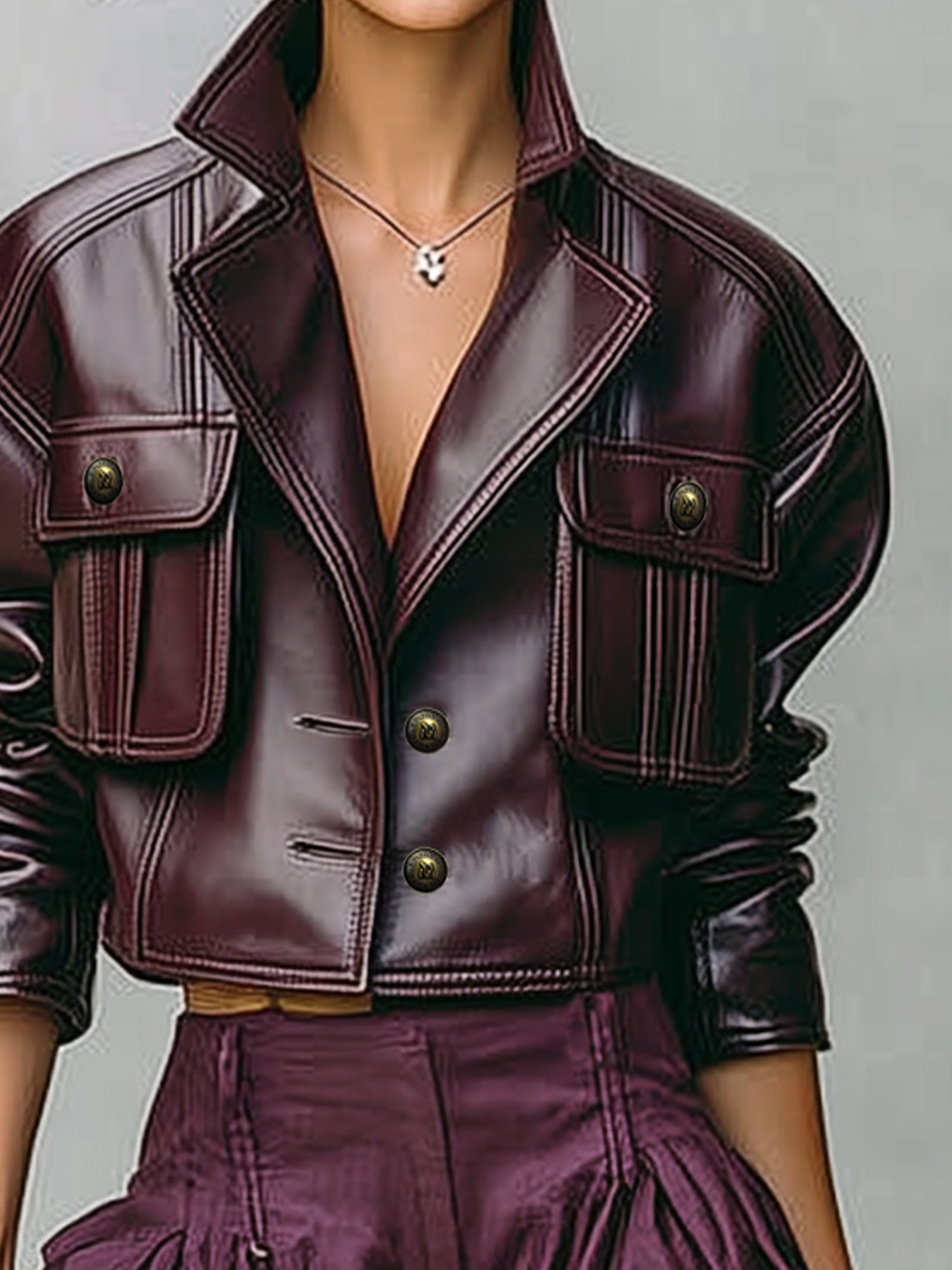 Marie | Loose PU Leather Short