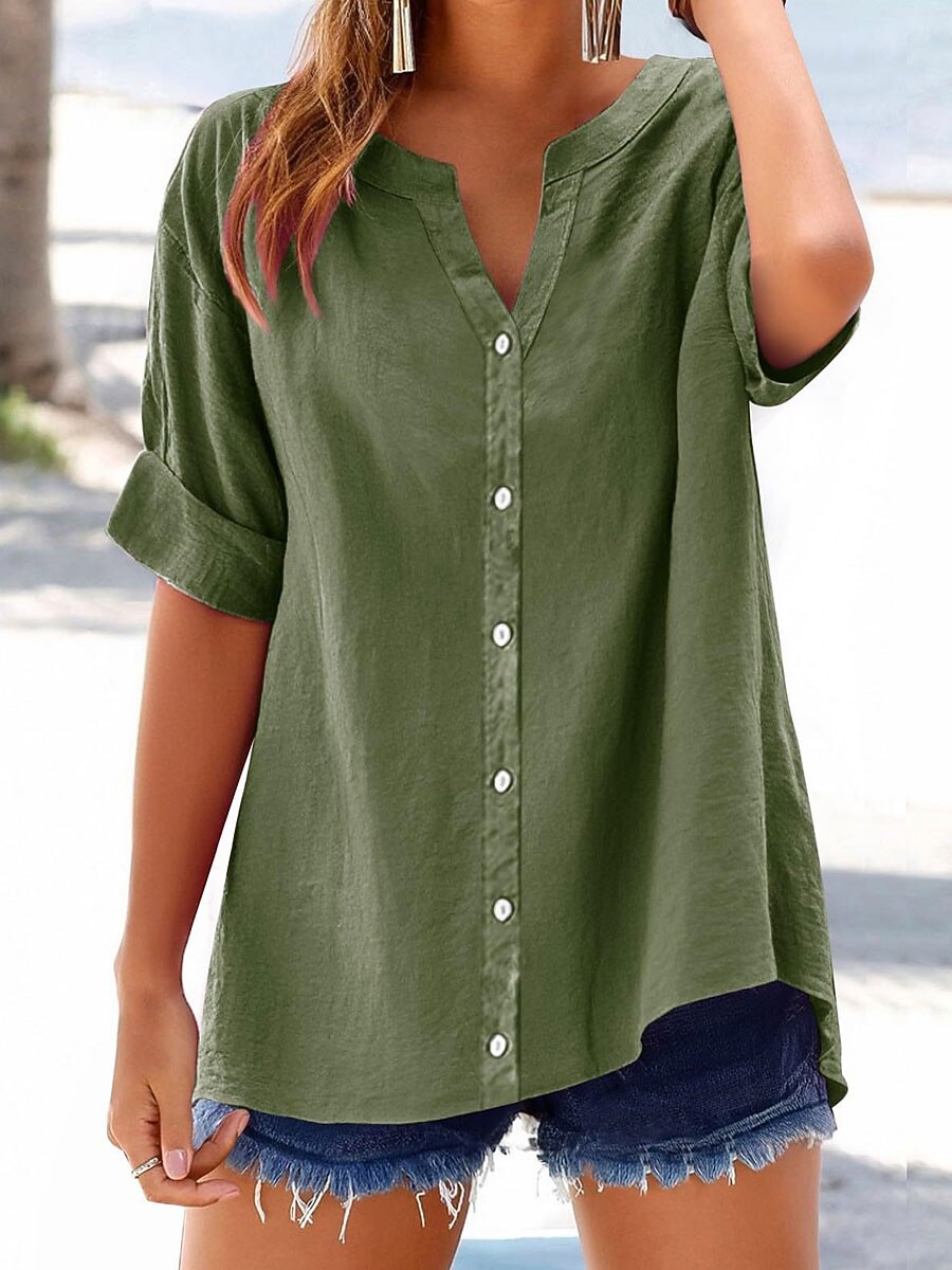 Una | V Neck Blouse