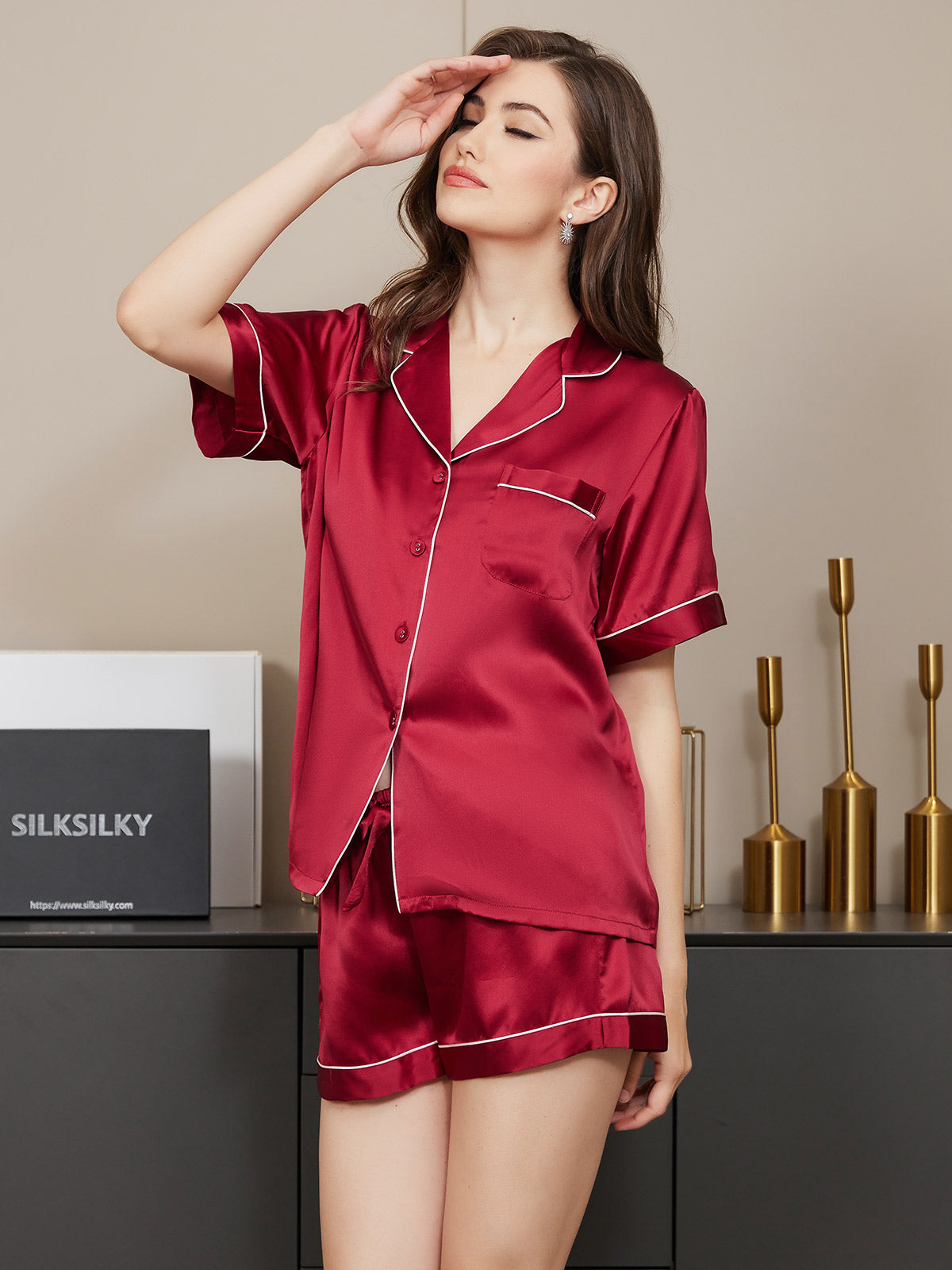Gina | Draped Pyjama Set