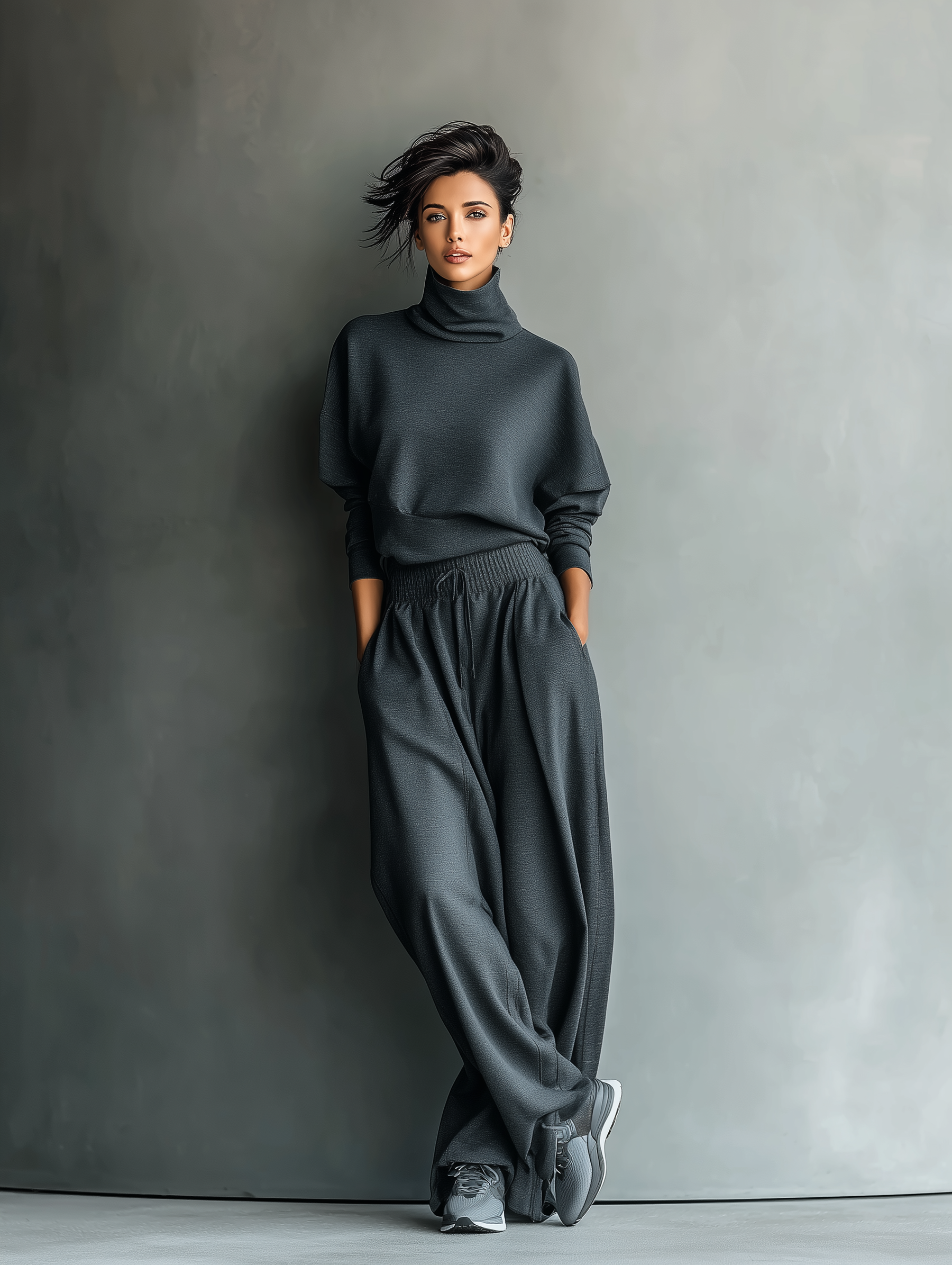 Tara | Charcoal Knit Set