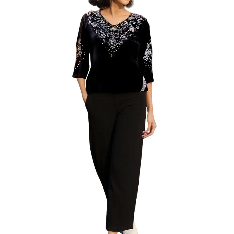 Elvire | Elegant two-piece velvet set