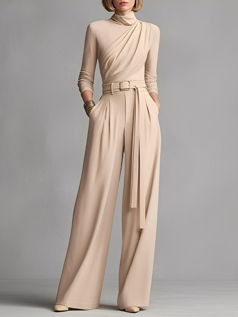 Blake | Neutral-colored Cotton Blend Knit