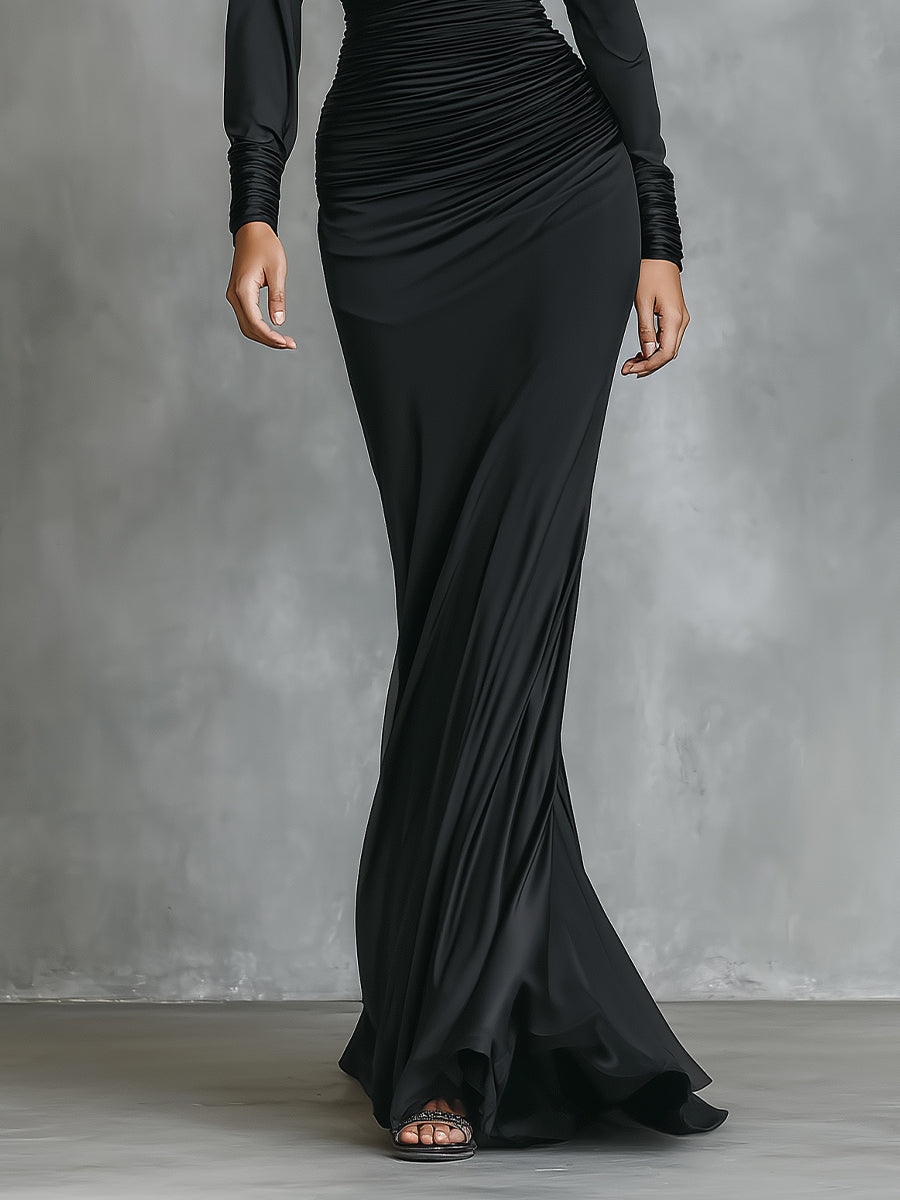 Sienna | Black Elegant Satin One