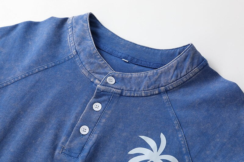 Andi | Washed Henley Tee
