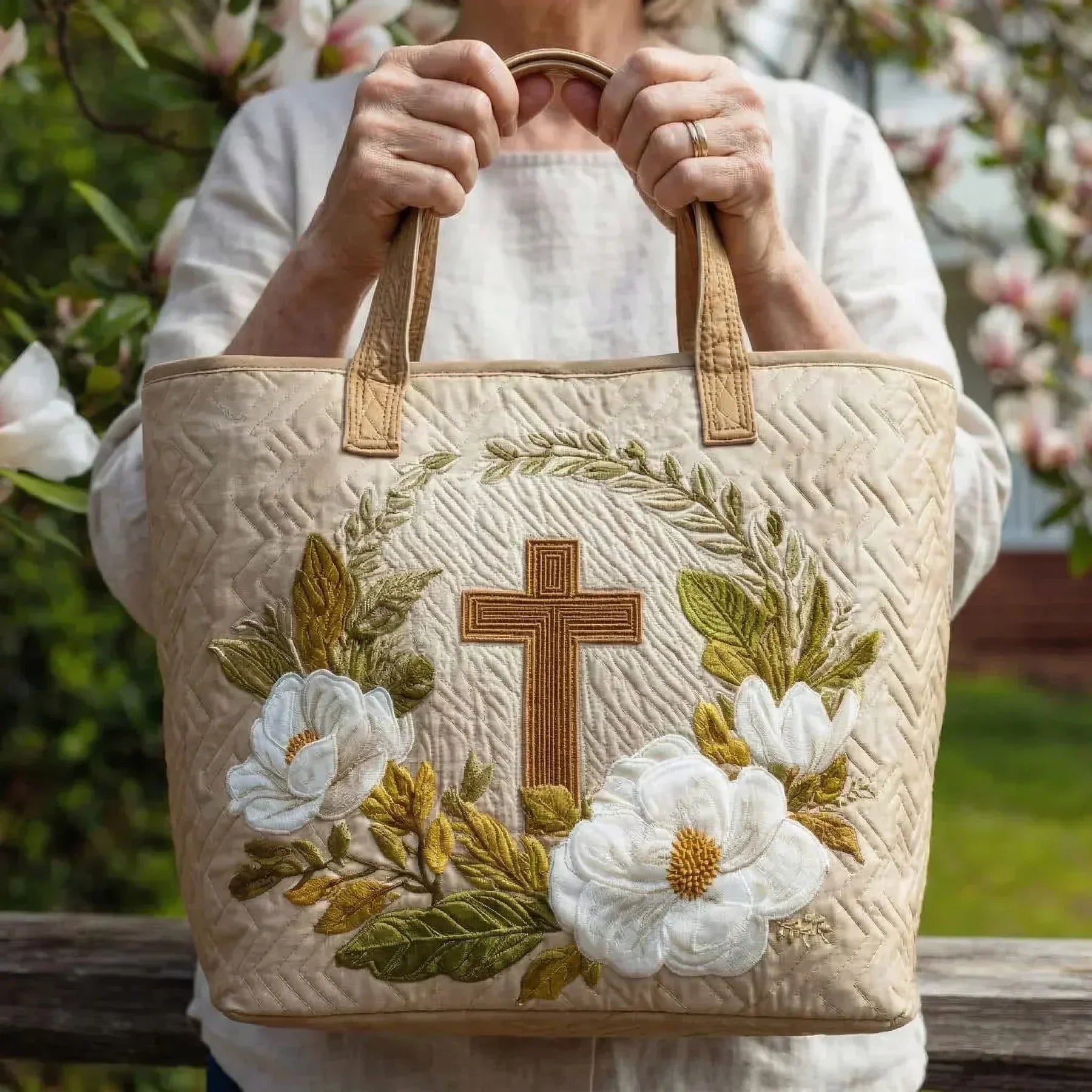 Artisan Tote - Sacred Cross