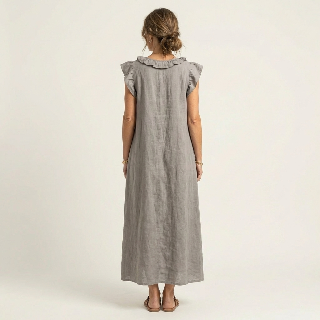 Josette™ | Ruffle V-Neck Maxi Dress