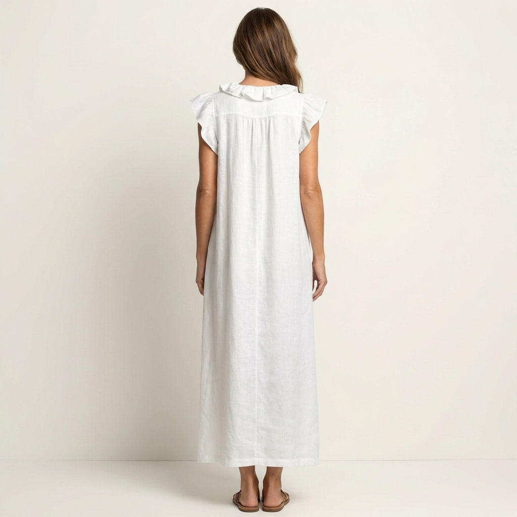 Josette™ | Ruffle V-Neck Maxi Dress