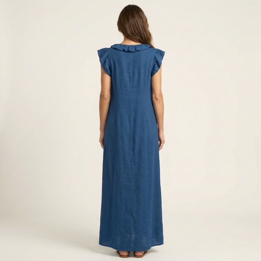 Josette™ | Ruffle V-Neck Maxi Dress