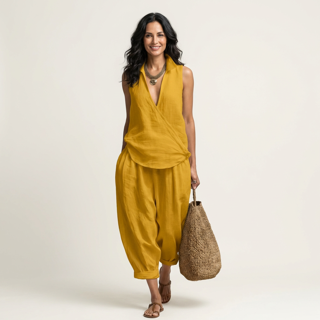Twiila™ | Wrap-Top & Wide-Leg Set