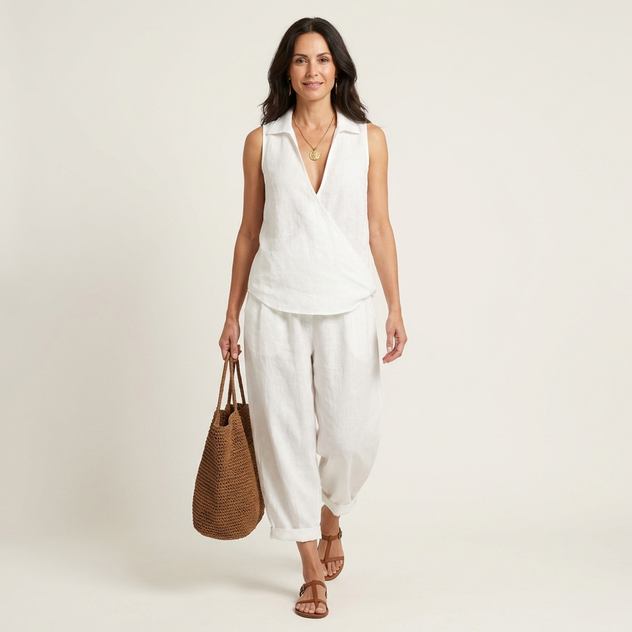 Twiila™ | Wrap-Top & Wide-Leg Set