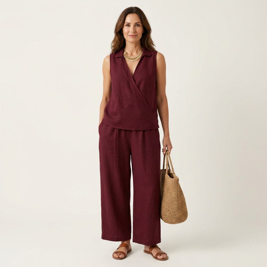 Twiila™ | Wrap-Top & Wide-Leg Set