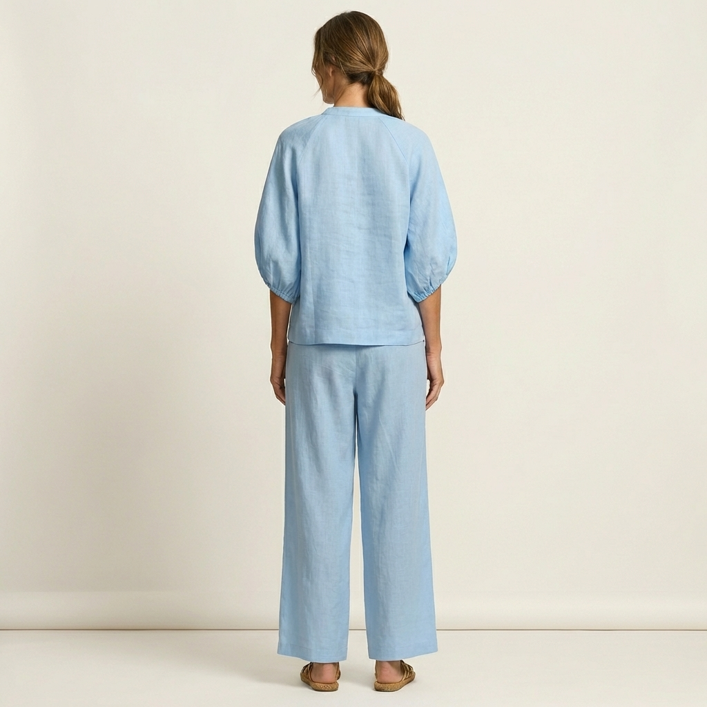 Marlowe™ | Zipper-Front Puff Sleeve Set