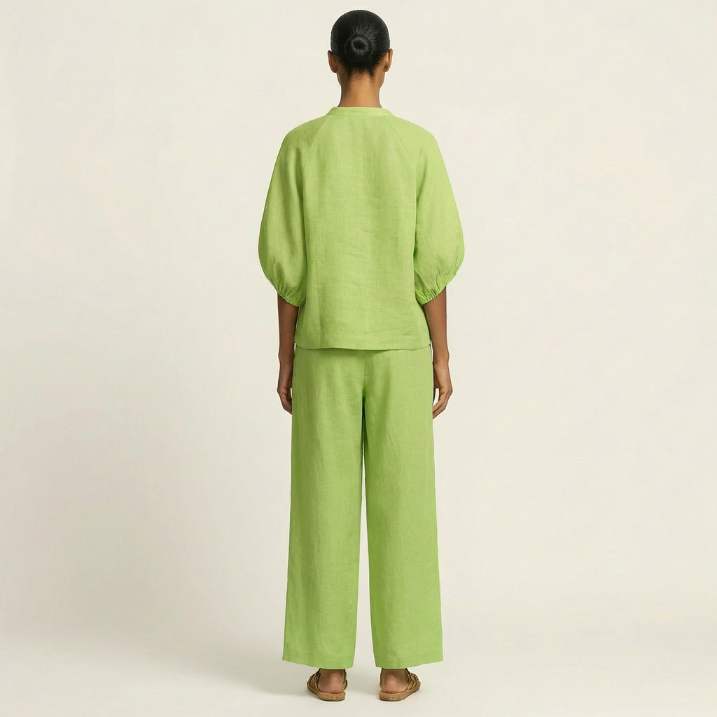 Marlowe™ | Zipper-Front Puff Sleeve Set