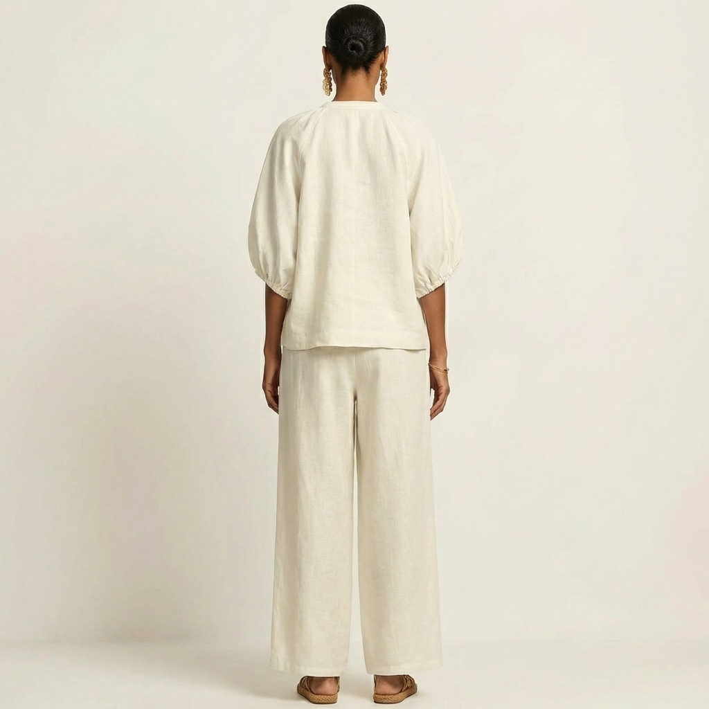 Marlowe™ | Zipper-Front Puff Sleeve Set