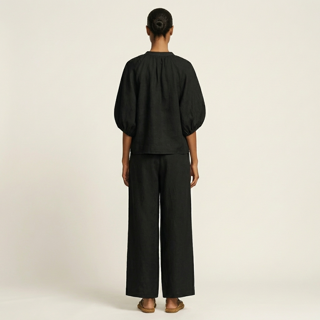 Marlowe™ | Zipper-Front Puff Sleeve Set