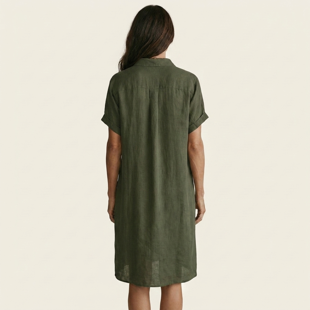 Claire | Relaxed Button-Front Midi Dress