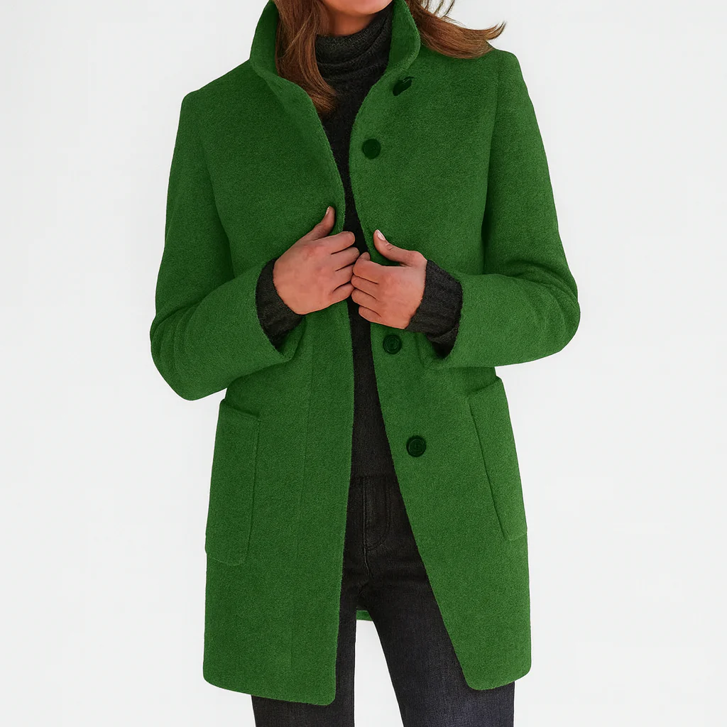 Victoria — Warm, Elegant Coat with a Cosy High Collar