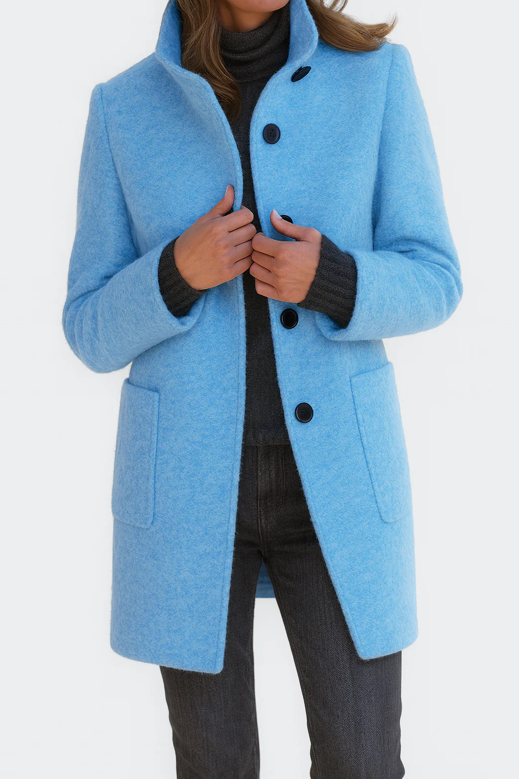 Victoria — Warm, Elegant Coat with a Cosy High Collar
