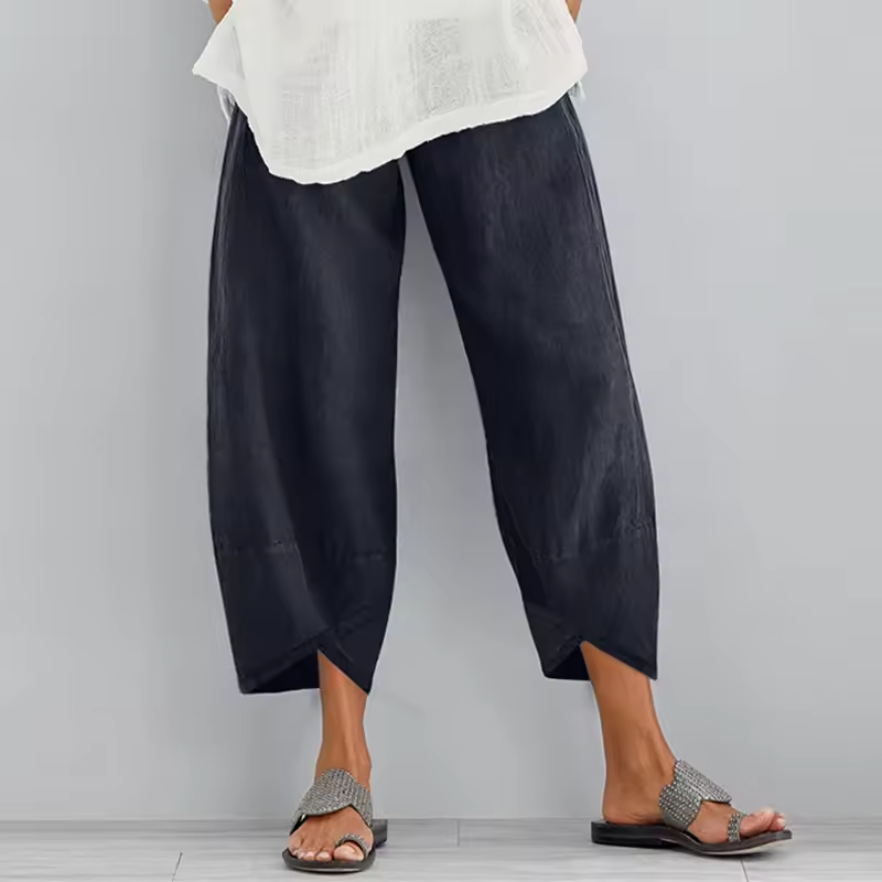 Bianca | High Waist Wide Leg Trousers