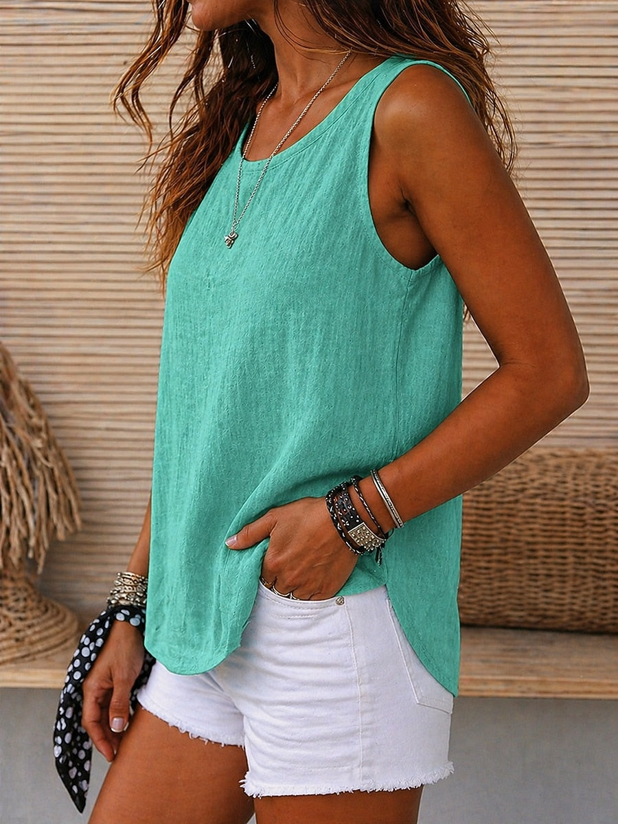 Evie | Round Neck Sleeveless
