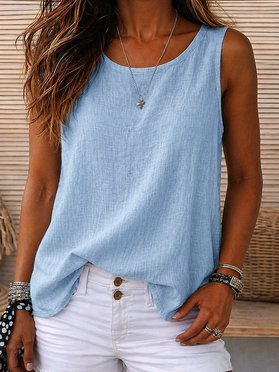 Evie | Round Neck Sleeveless