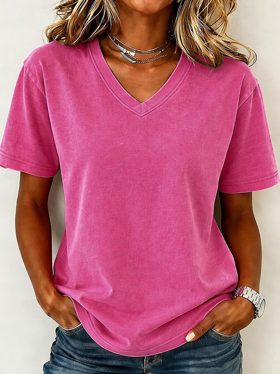 Zoe | V Neck Tee