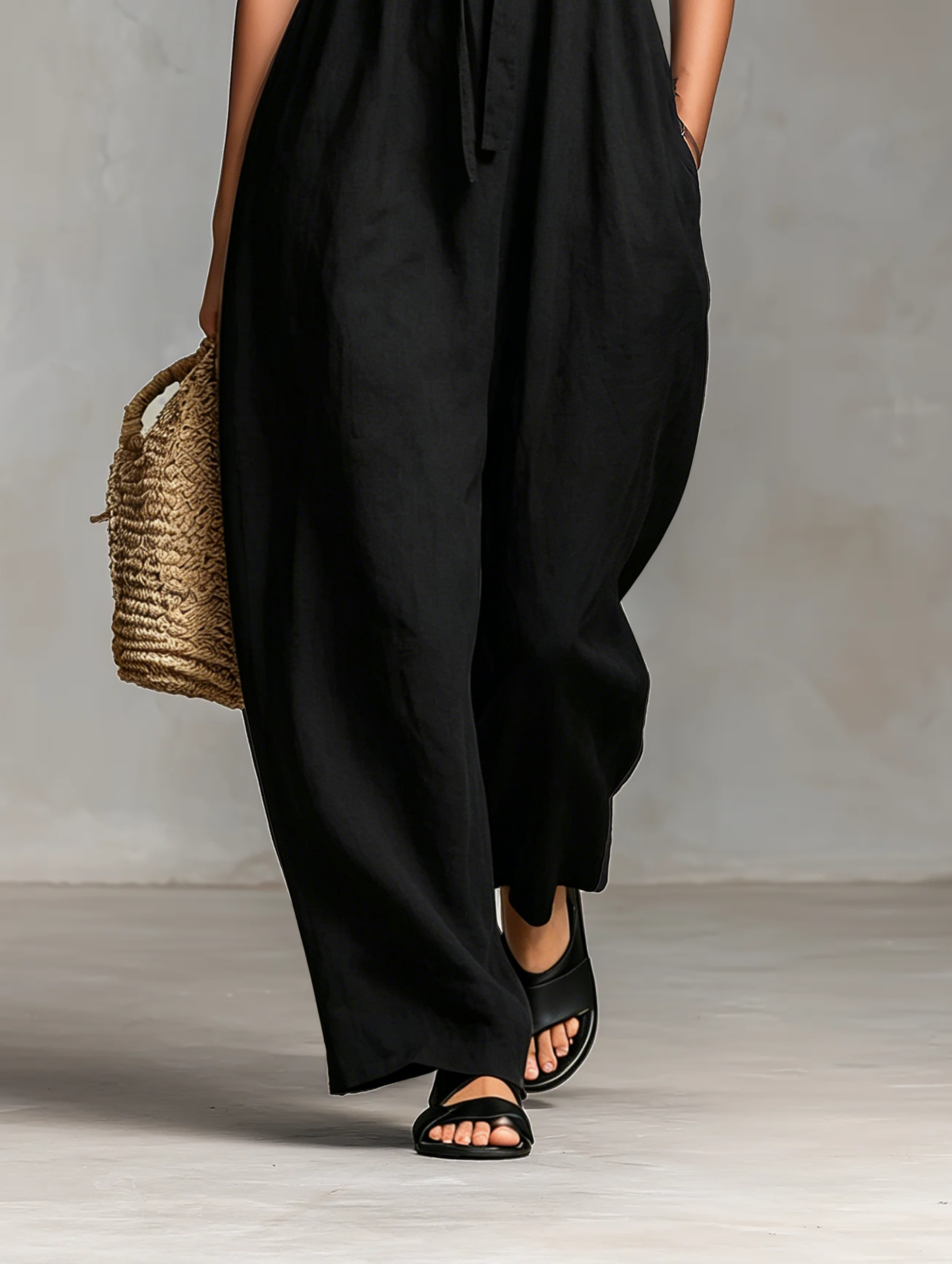 Cora | Loose-fitting Linen Blend Strapless