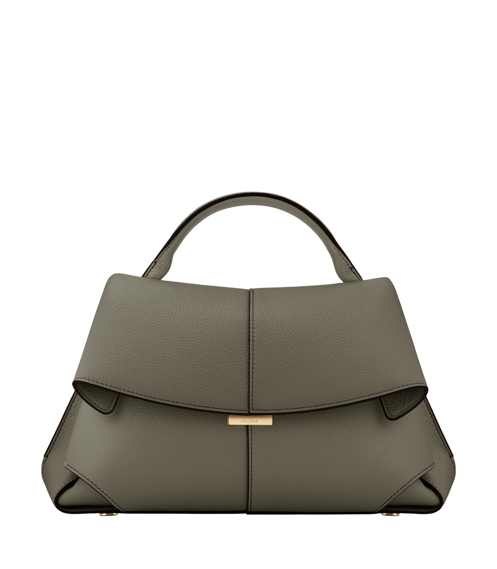 Keira | Textured Smoky Green Leather Bag