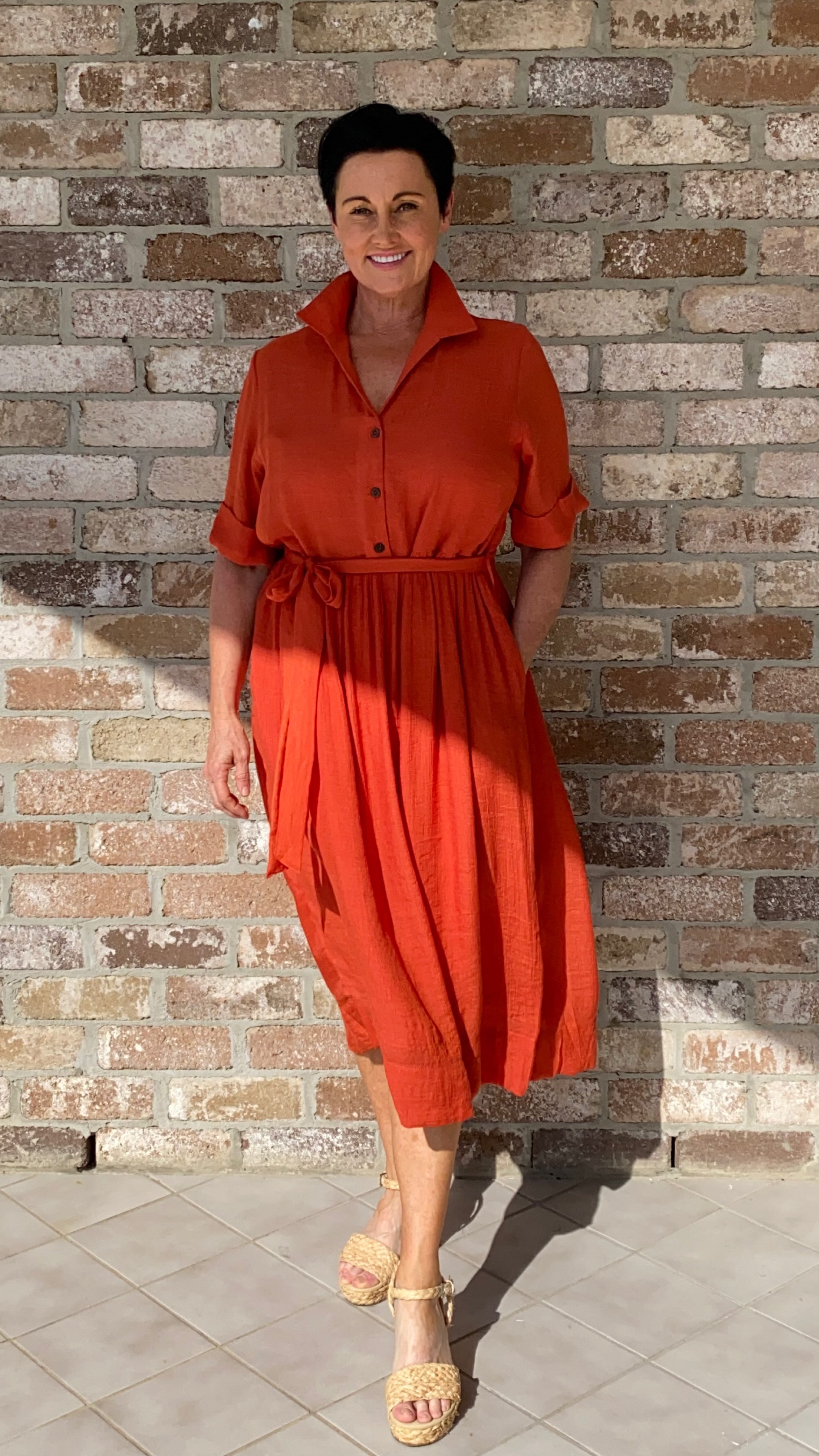 Olive | Peggy Sue Rust Dress