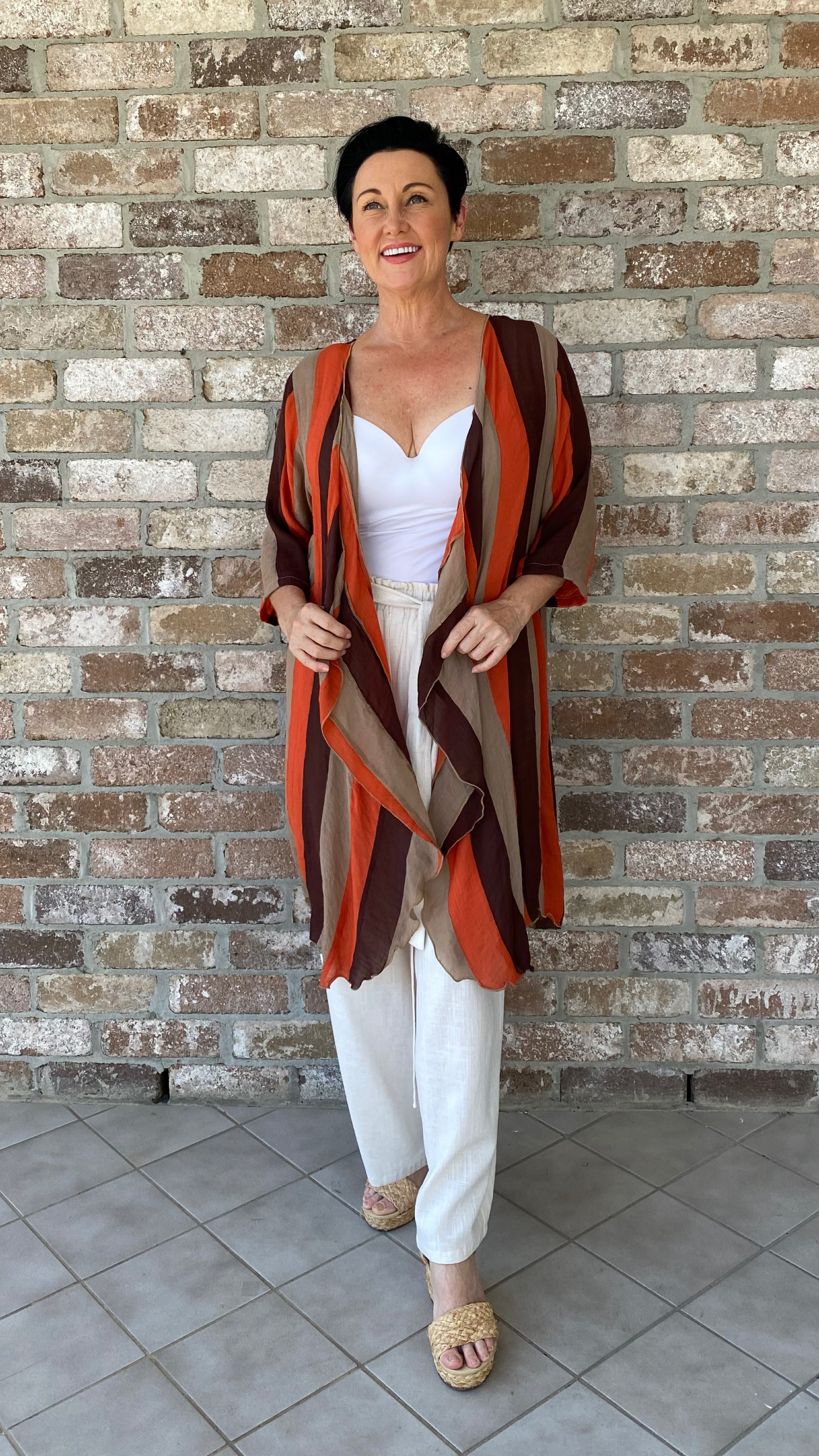 Holly | Infinity Jacket Jaffa Stripe