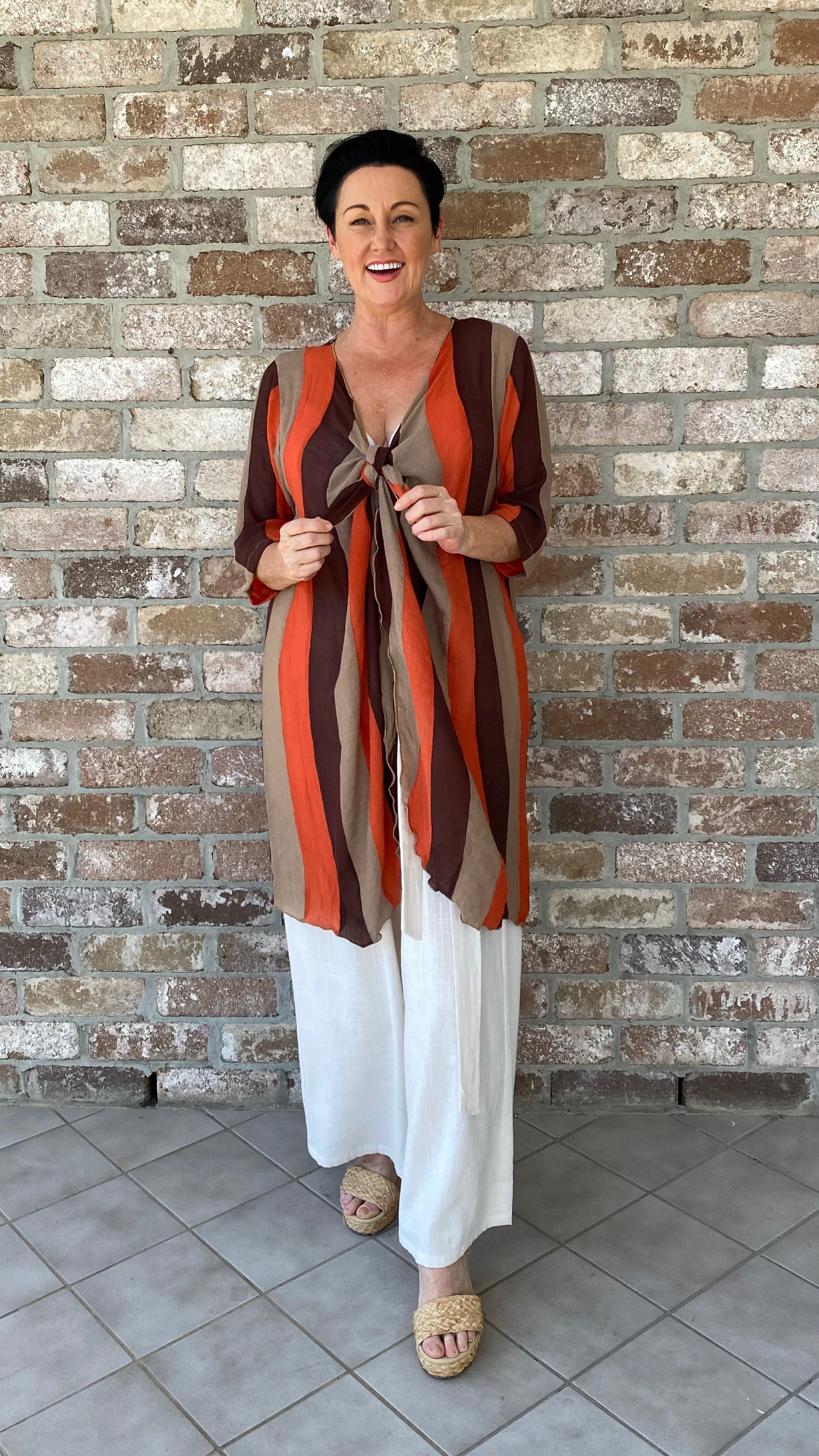 Holly | Infinity Jacket Jaffa Stripe
