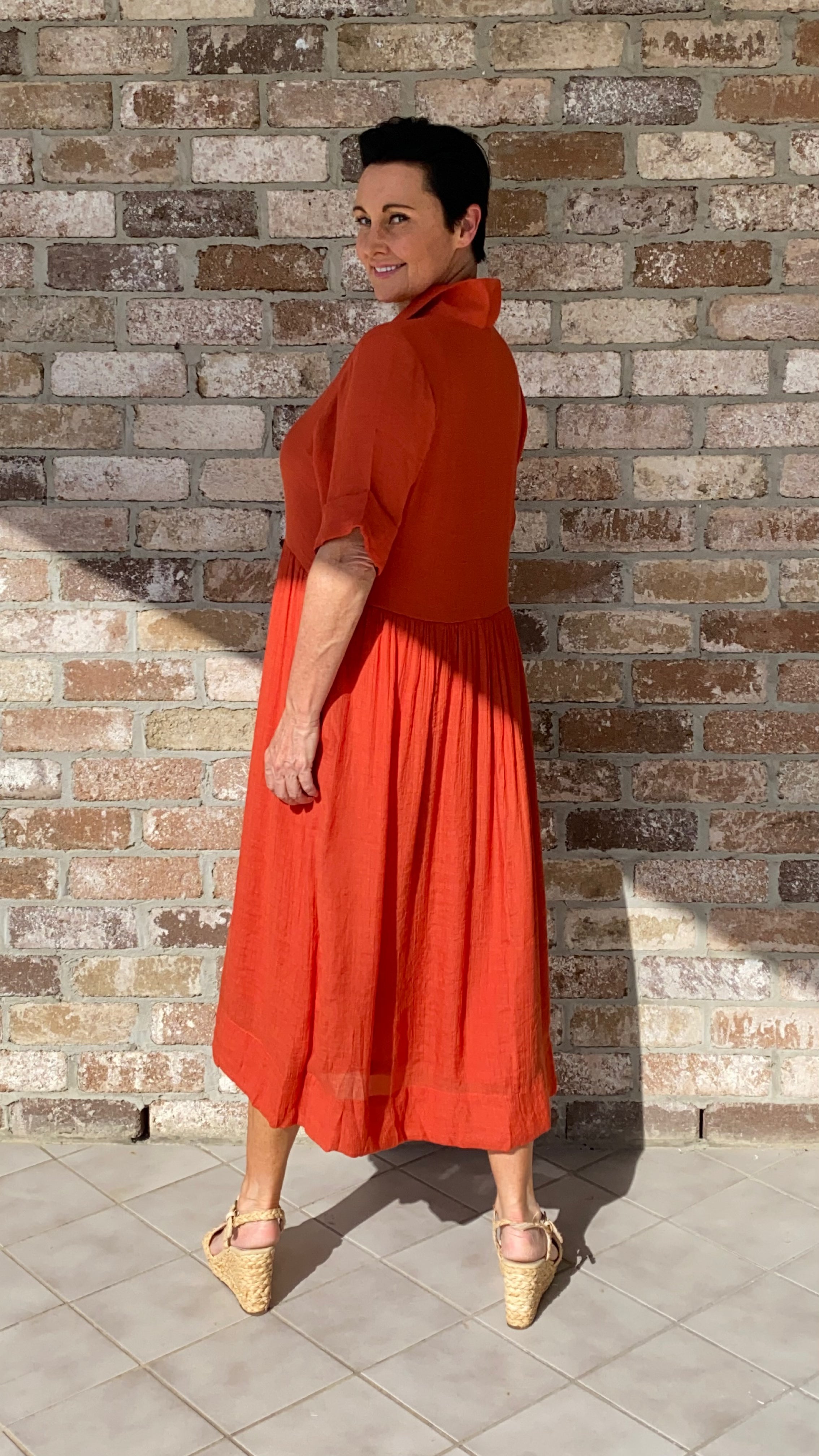 Olive | Peggy Sue Rust Dress
