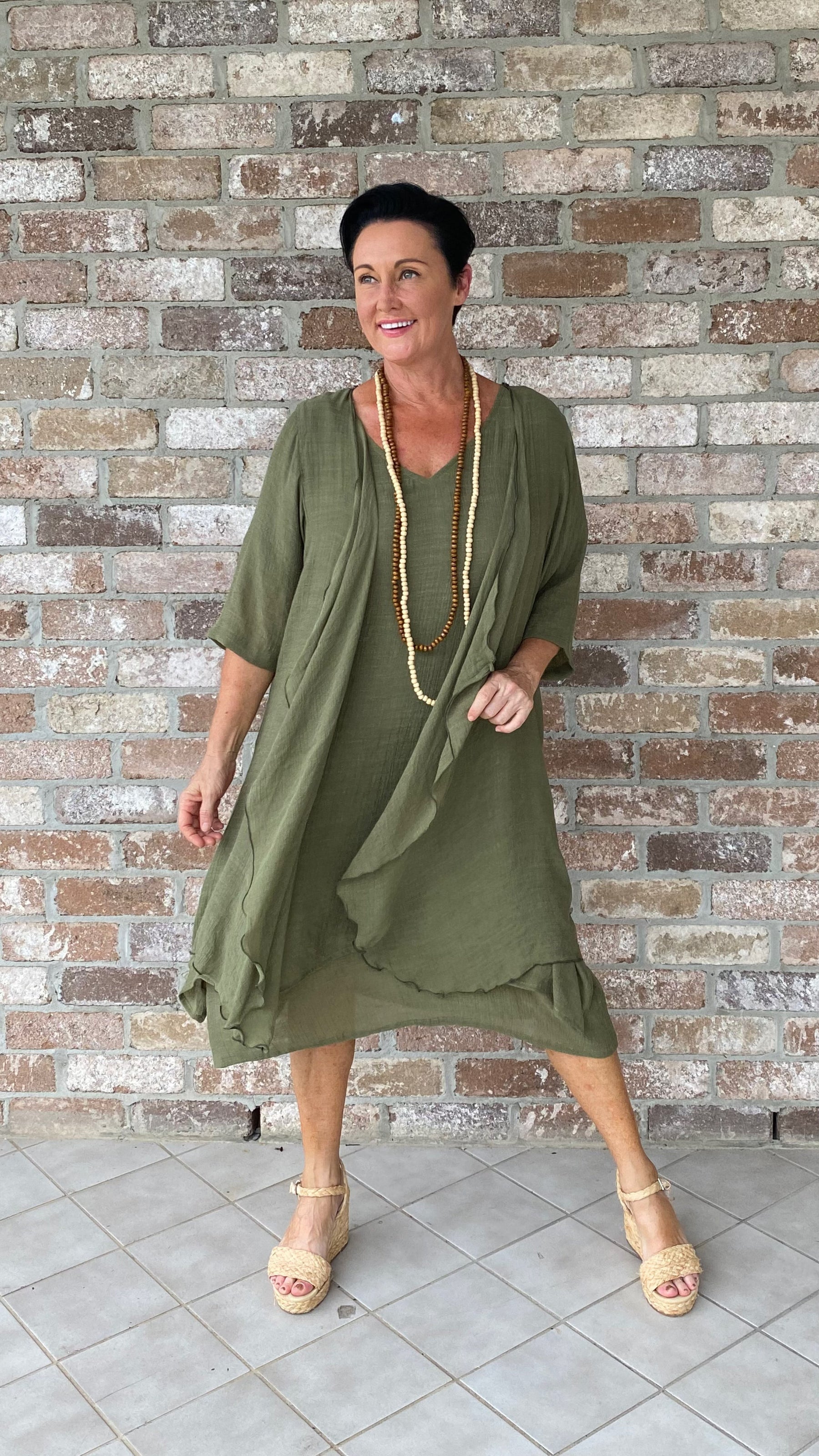 Fleur | Infinity Jacket in Olive
