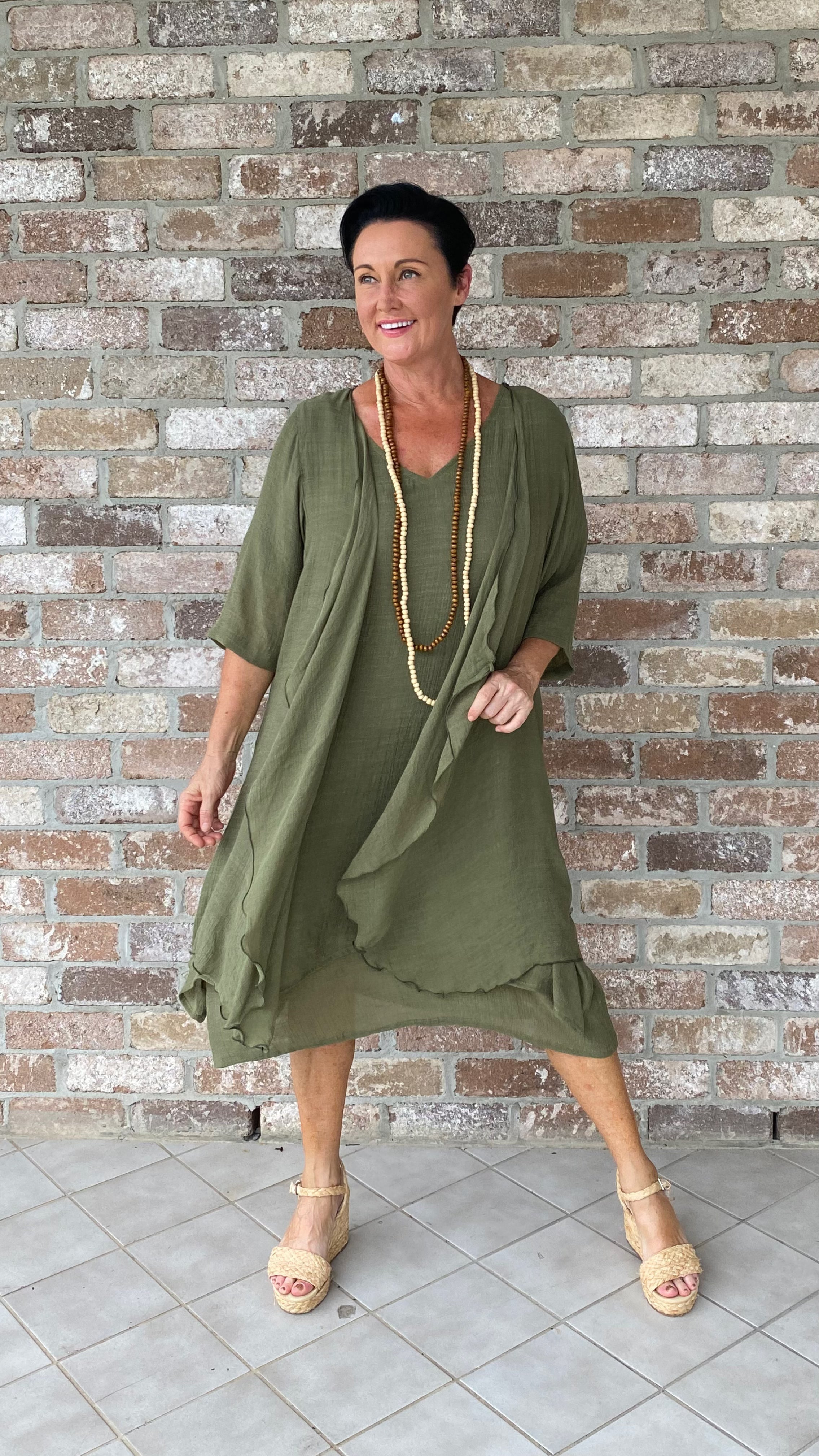 Fleur | Infinity Jacket in Olive