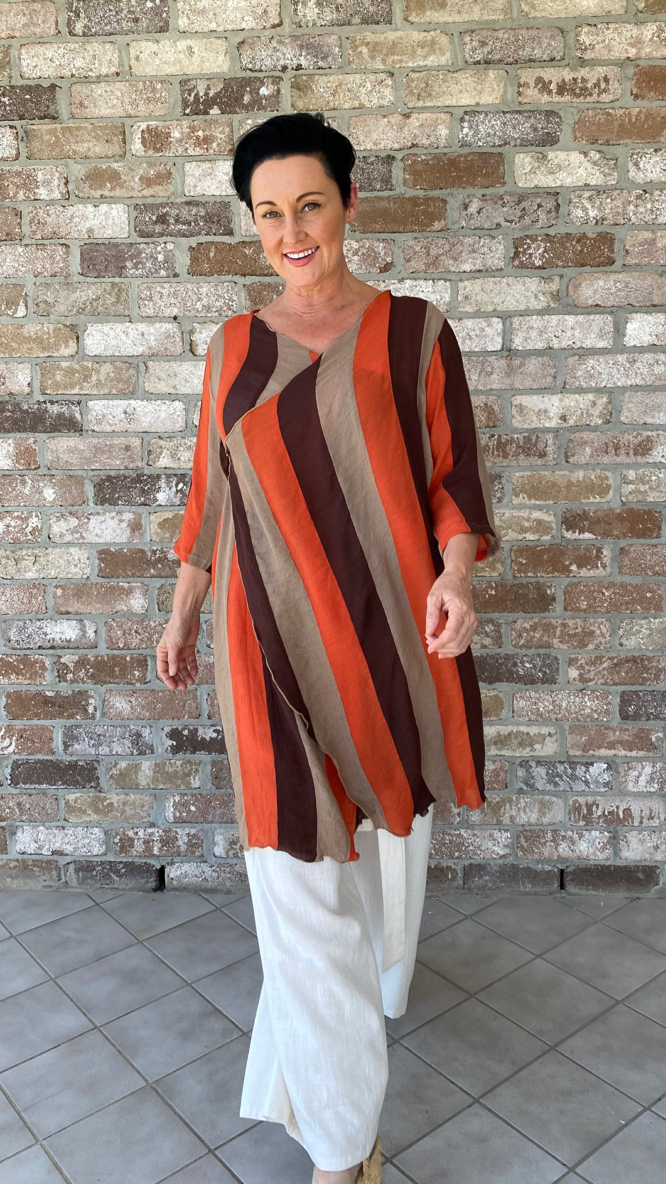 Holly | Infinity Jacket Jaffa Stripe