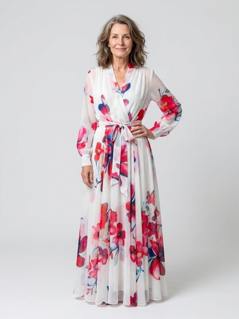 Lillian | Floral Wrap Maxi Dress