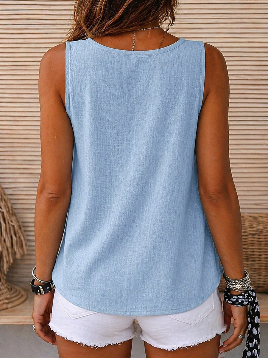 Evie | Round Neck Sleeveless